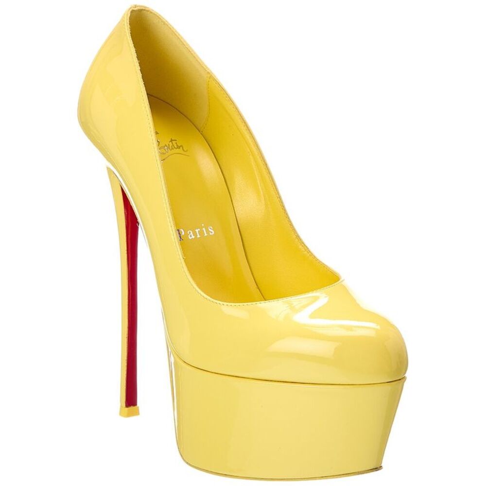 Christian Louboutin 152 Patent Pump, Yellow